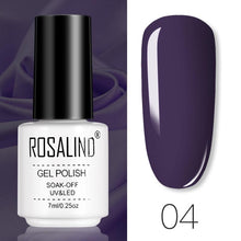 Load image into Gallery viewer, ROSALIND Gel Polish Set Manicure for Nails Semi Permanent Vernis top coat UV LED Gel Varnish Soak Off Nail Art Gel Nail Polish