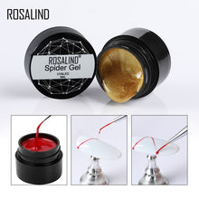 Load image into Gallery viewer, ROSALIND Gel Spider Line For Nails Art Gel Polish UV Colors Painting Gel Nail Polish Spider Gel Lacquer Web Stickers Gel Polish