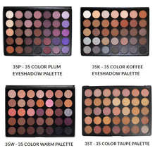 Load image into Gallery viewer, Professional 35 Color Eyeshadow Palette Earth Warm Color Shimmer Matte Eye Shadow Beauty Makeup Set