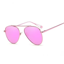 Load image into Gallery viewer, Fashion Female Politie Sunglasses Women GG Pink Mirror Shades Sun Glasses