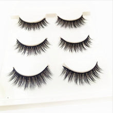 Load image into Gallery viewer, 3 pairs / 6 eyelashes natural soft handmade rough eyelash massage