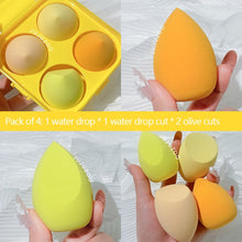 Load image into Gallery viewer, 4PCS Water Drop Beauty Makeup Sponge Cosmetic Puff Blending Facial Foundation Powder Make Up Sponges Accessories Maquillaje