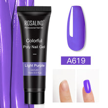 Load image into Gallery viewer, ROSALIND Glitter Poly Nail Gel Extension 15ml Gel Polish All For Manicure Poly Builder Gel Semi Permanent Soak Off Nail Art