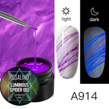 Load image into Gallery viewer, ROSALIND Gel Spider Line For Nails Art Gel Polish UV Colors Painting Gel Nail Polish Spider Gel Lacquer Web Stickers Gel Polish