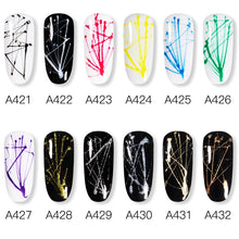 Load image into Gallery viewer, ROSALIND Gel Spider Line For Nails Art Gel Polish UV Colors Painting Gel Nail Polish Spider Gel Lacquer Web Stickers Gel Polish