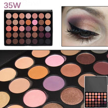 Load image into Gallery viewer, Professional 35 Color Eyeshadow Palette Earth Warm Color Shimmer Matte Eye Shadow Beauty Makeup Set
