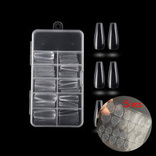 Load image into Gallery viewer, 100pcs Fake Nail Artificial Press on Long Ballerina Clear/Natural/white False Coffin Nails