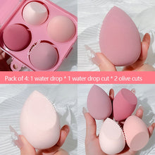 Load image into Gallery viewer, 4PCS Water Drop Beauty Makeup Sponge Cosmetic Puff Blending Facial Foundation Powder Make Up Sponges Accessories Maquillaje