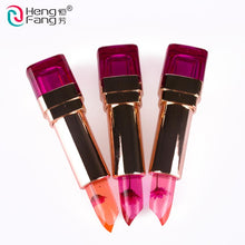 Load image into Gallery viewer, Black Chrysanthemum Lipstick 3 Fruit Flavors Temperature changed Lip Balm Moisturizer Lips 3.5g Makeup Brand HengFang #H9266