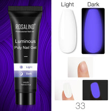 Load image into Gallery viewer, ROSALIND Glitter Poly Nail Gel Extension 15ml Gel Polish All For Manicure Poly Builder Gel Semi Permanent Soak Off Nail Art