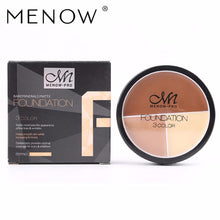 Load image into Gallery viewer, M.n Menow Double-effect Waterproof Oil Control Foundation Cream Moisturizing 3 color face concealer Shadow Cosmetic C14001