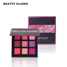 Load image into Gallery viewer, Beauty Glazed 9 Colors Eyeshadow Pallete Pink Yellow Glitter Shimmer Matte Eye Shadow Makeup Palette Cosmetics Pigment Sombras