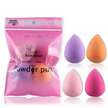 Load image into Gallery viewer, 4Pcs/set Mini Beauty Soft Makeup Sponge Puff Face Nose Facial Foundation Base Liquid Powder Blending Drop Shape Cosmetic Tool