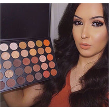 Load image into Gallery viewer, Professional 35 Color Eyeshadow Palette Earth Warm Color Shimmer Matte Eye Shadow Beauty Makeup Set