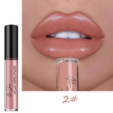 Load image into Gallery viewer, Nude Shiny Liquid Lip Glaze Matte Glitter Shimmer Moisturizing Lip Gloss Long-lasting Lipstick