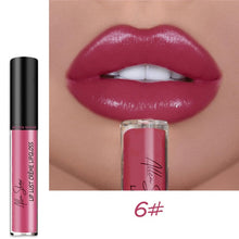 Load image into Gallery viewer, Nude Shiny Liquid Lip Glaze Matte Glitter Shimmer Moisturizing Lip Gloss Long-lasting Lipstick