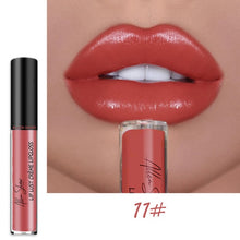 Load image into Gallery viewer, Nude Shiny Liquid Lip Glaze Matte Glitter Shimmer Moisturizing Lip Gloss Long-lasting Lipstick