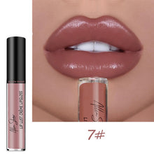Load image into Gallery viewer, Nude Shiny Liquid Lip Glaze Matte Glitter Shimmer Moisturizing Lip Gloss Long-lasting Lipstick