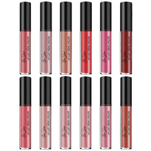 Load image into Gallery viewer, Nude Shiny Liquid Lip Glaze Matte Glitter Shimmer Moisturizing Lip Gloss Long-lasting Lipstick