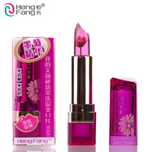 Load image into Gallery viewer, Black Chrysanthemum Lipstick 3 Fruit Flavors Temperature changed Lip Balm Moisturizer Lips 3.5g Makeup Brand HengFang #H9266