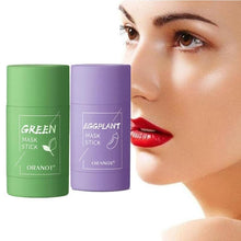 Load image into Gallery viewer, Cleansing Green Stick Green Tea Stick Mask Purifying Clay Stick Mask Oil Control Anti-acne Eggplant Skin Care Whitening