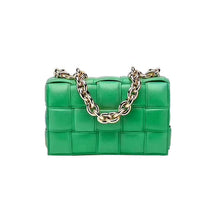 Load image into Gallery viewer, Women Crossbody Bag Weave Flap Bags For Women 2020 Quality Leather Thick Chain Shoulder Messenger Bags Female Handbag And Purse