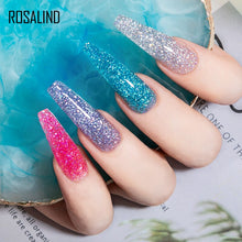 Load image into Gallery viewer, ROSALIND Glitter Poly Nail Gel Extension 15ml Gel Polish All For Manicure Poly Builder Gel Semi Permanent Soak Off Nail Art