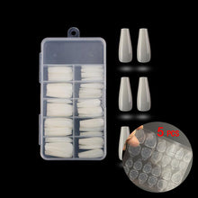 Load image into Gallery viewer, 100pcs Fake Nail Artificial Press on Long Ballerina Clear/Natural/white False Coffin Nails
