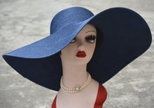 Load image into Gallery viewer, 7.1''/18cm Huge Wide Brim Sun Hats Straw Summer Church Wedding Hatinators for Womens Ladies Floppy Kentucky Derby Party Dressy