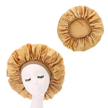 Load image into Gallery viewer, Women Satin Bonnet Spandex Wide Stretchy Band Long Tail Bonnet Satin Cheveux Nuit Silk Sleeping Night Cap Bonnets for Women