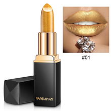 Load image into Gallery viewer, 2019 New 9 Colors Luxury Lipstick Lips Makeup Waterproof Shimmer Long Lasting Pigment Nude Pink Mermaid Shimmer Lipsticks Makeup
