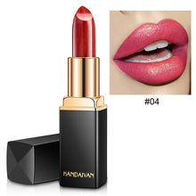 Load image into Gallery viewer, 2019 New 9 Colors Luxury Lipstick Lips Makeup Waterproof Shimmer Long Lasting Pigment Nude Pink Mermaid Shimmer Lipsticks Makeup