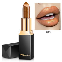 Load image into Gallery viewer, 2019 New 9 Colors Luxury Lipstick Lips Makeup Waterproof Shimmer Long Lasting Pigment Nude Pink Mermaid Shimmer Lipsticks Makeup