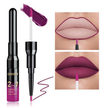 Load image into Gallery viewer, 2 in 1 Double Head Liquid Matte Lipstick Lip Gloss & Lip Liner Waterproof Nude Lipstick Set Lipgloss Mate Lip stick Pen Makeup