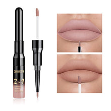 Load image into Gallery viewer, 2 in 1 Double Head Liquid Matte Lipstick Lip Gloss & Lip Liner Waterproof Nude Lipstick Set Lipgloss Mate Lip stick Pen Makeup