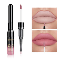Load image into Gallery viewer, 2 in 1 Double Head Liquid Matte Lipstick Lip Gloss & Lip Liner Waterproof Nude Lipstick Set Lipgloss Mate Lip stick Pen Makeup