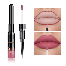 Load image into Gallery viewer, 2 in 1 Double Head Liquid Matte Lipstick Lip Gloss & Lip Liner Waterproof Nude Lipstick Set Lipgloss Mate Lip stick Pen Makeup