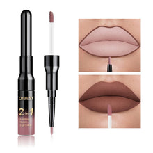 Load image into Gallery viewer, 2 in 1 Double Head Liquid Matte Lipstick Lip Gloss & Lip Liner Waterproof Nude Lipstick Set Lipgloss Mate Lip stick Pen Makeup