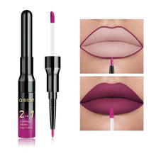 Load image into Gallery viewer, 2 in 1 Double Head Liquid Matte Lipstick Lip Gloss & Lip Liner Waterproof Nude Lipstick Set Lipgloss Mate Lip stick Pen Makeup