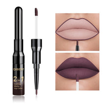 Load image into Gallery viewer, 2 in 1 Double Head Liquid Matte Lipstick Lip Gloss & Lip Liner Waterproof Nude Lipstick Set Lipgloss Mate Lip stick Pen Makeup