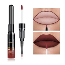 Load image into Gallery viewer, 2 in 1 Double Head Liquid Matte Lipstick Lip Gloss & Lip Liner Waterproof Nude Lipstick Set Lipgloss Mate Lip stick Pen Makeup