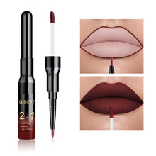 Load image into Gallery viewer, 2 in 1 Double Head Liquid Matte Lipstick Lip Gloss & Lip Liner Waterproof Nude Lipstick Set Lipgloss Mate Lip stick Pen Makeup