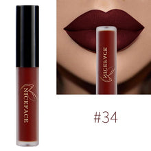 Load image into Gallery viewer, NICEFACE Lip Gloss 34 Colors Nude Matte Liquid Lipstick Mate Waterproof Long Lasting Moisturizing Lipgloss Lip Makeup Cosmetics