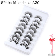 Load image into Gallery viewer, 5/8/10 pairs 3D Mink Lashes Natural False Eyelashes Dramatic Volume Fake Lashes Makeup Eyelash Extension Silk Eyelashes