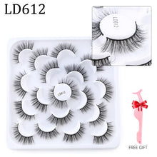 Load image into Gallery viewer, 5/8/10 pairs 3D Mink Lashes Natural False Eyelashes Dramatic Volume Fake Lashes Makeup Eyelash Extension Silk Eyelashes