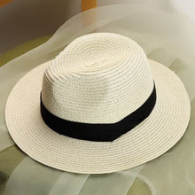 Load image into Gallery viewer, Summer Sun Hats for Women Man Beach Straw Hat For Men UV Protection Cap Panama Hat Chapeau Femme 2020 New