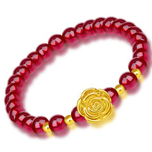 Load image into Gallery viewer, 1pc Obsidian Stone Beads Chakra Bracelet Feng Shui Unisex Wristband Gold Black Pixiu Wealth Good Luck Women Charms Bracelet 23cm