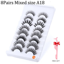 Load image into Gallery viewer, 5/8/10 pairs 3D Mink Lashes Natural False Eyelashes Dramatic Volume Fake Lashes Makeup Eyelash Extension Silk Eyelashes