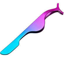 Load image into Gallery viewer, 1Pcs False Eyelash Tweezers Fake Eye Lash Applicator Eyelash Extension Curler Nipper Auxiliary Clip Clamp Makeup Forceps Tools