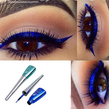 Load image into Gallery viewer, Cmaadu colorful liquid eyeliner blue waterproof long lasting liquid eyeliner diamond matte eyeliner gel cosmetics HF153